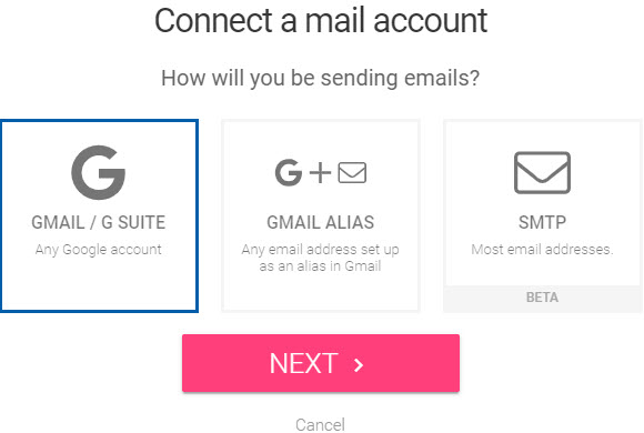 mailshake Konto verknüpfen