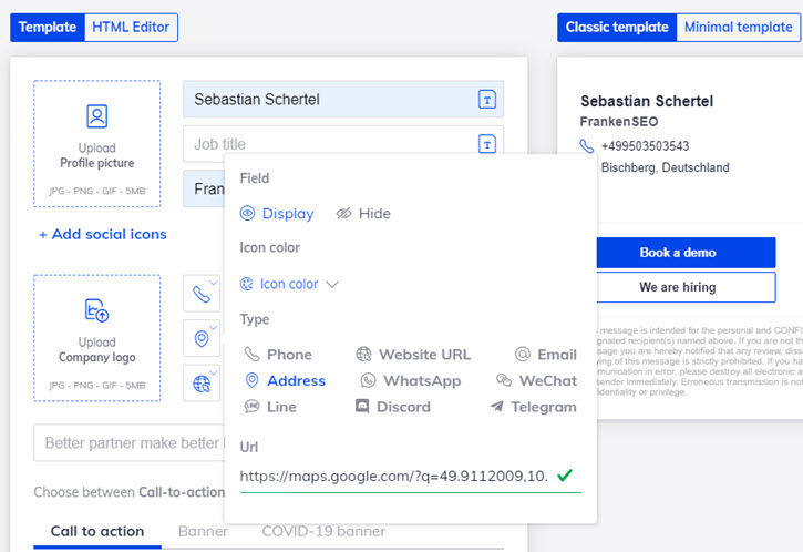 Scribe Mail Felder bearbeiten