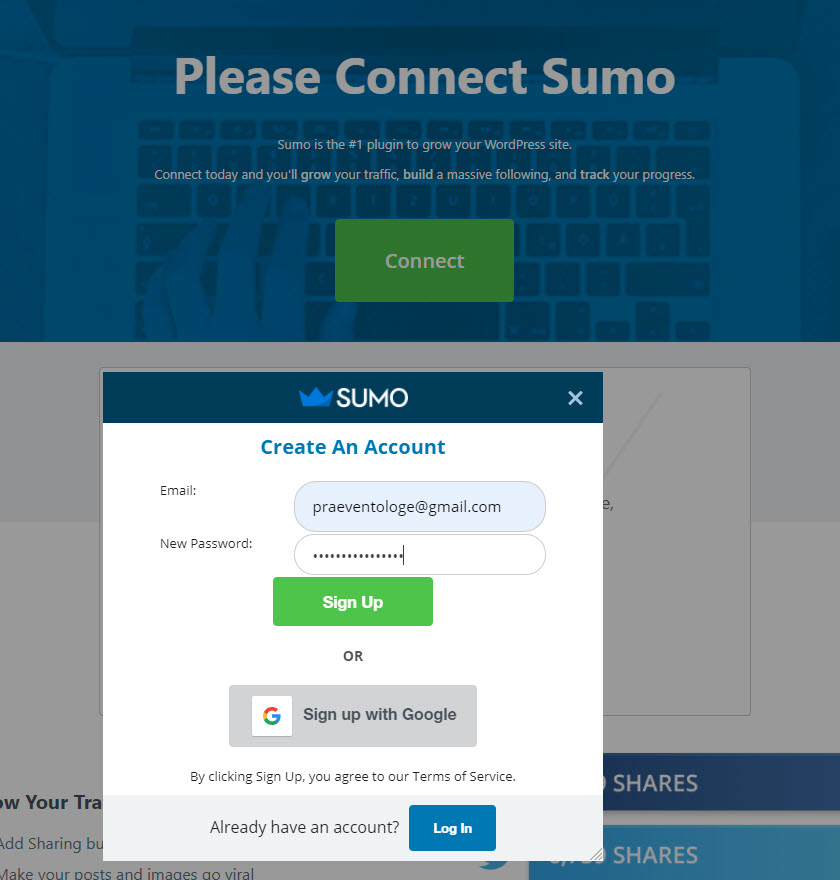 Sumo in WordPress einrichten