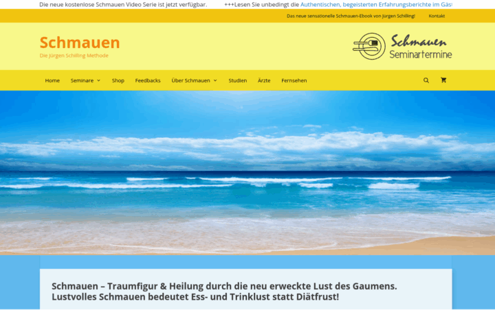 Schmauen: Traumfigur durch Essfreude am Strand