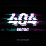 404 Fehlerseite mit digitalem Störbild, Seitenfehler, modern gestaltet, für Webseiten und SEO-Angebote.