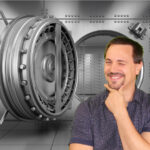 Luxus Safeschacht mit Code-Management und Sicherheitssystemen.